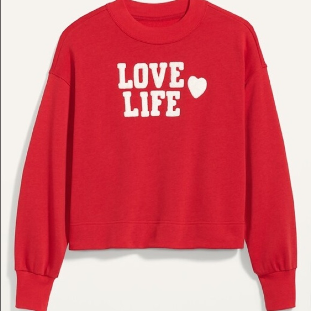 Old Navy Graphic Crew-Neck Sweatshirt for Women